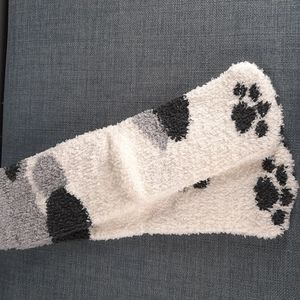 Cat Paw Foot Socks Sox Sock Fuzzy Soft Slipper Thick Warm Cozy Unisex Kids Child